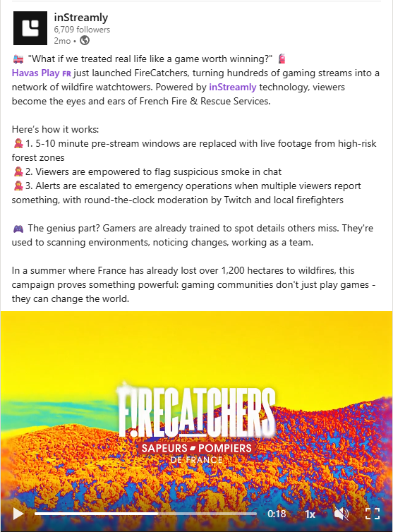Havas Play 🇫🇷 just launched FireCatchers